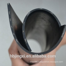 High Quality Black Inserted Rubber Sheet / Mat With Nylon